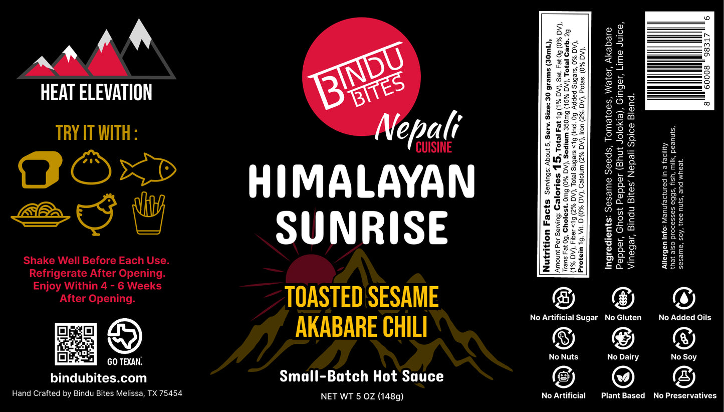 Himalayan Sunrise Sauce (HOT Sesame)