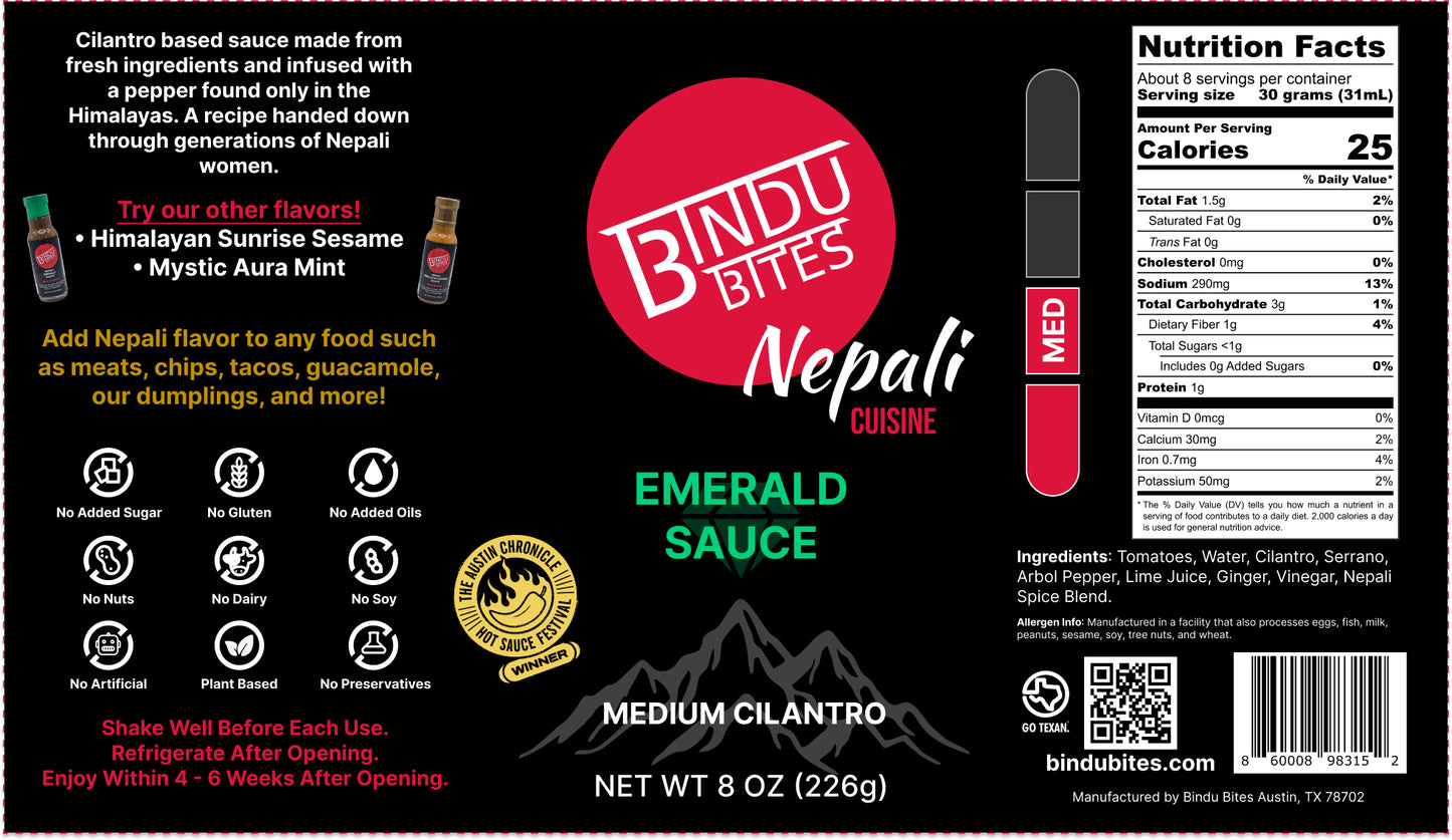 Emerald Sauce (Medium/Spicy Cilantro)