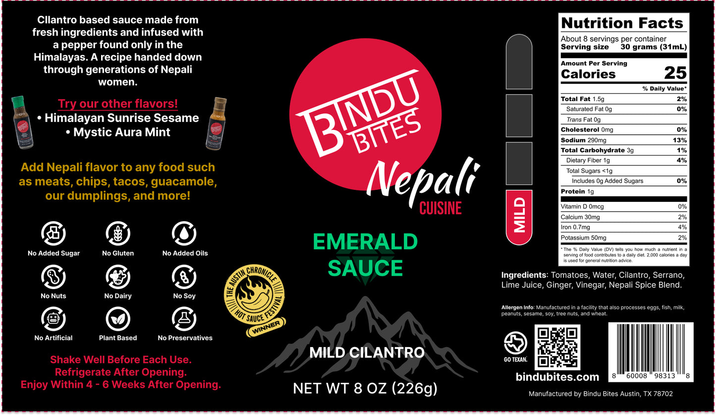 Emerald Sauce (Mild Cilantro)