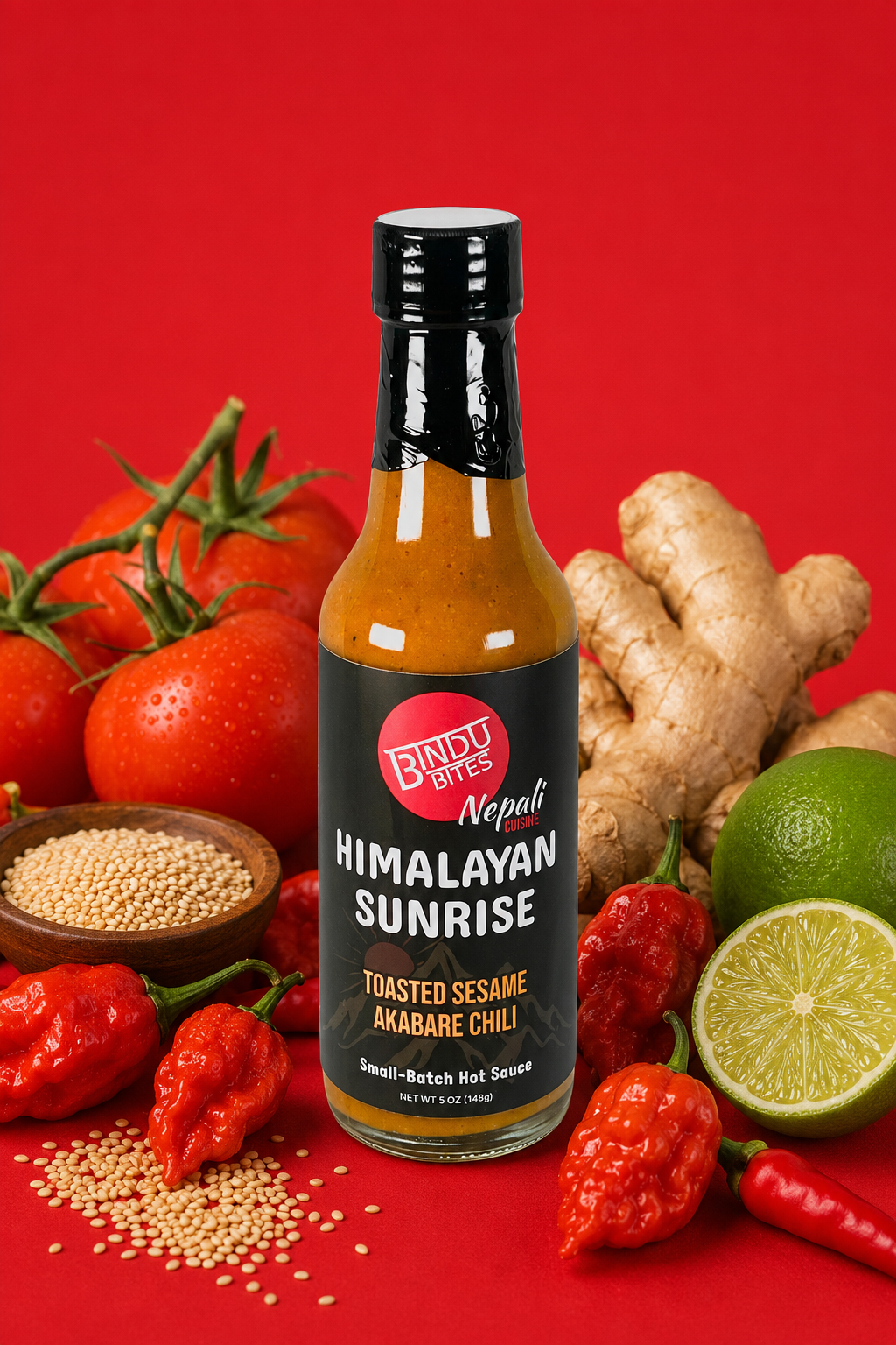 Himalayan Sunrise Sauce (HOT Sesame)